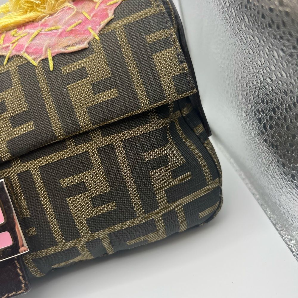 Fendi Zucca Floral Baguette - Picture 3 of 11
